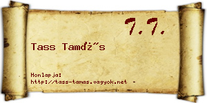 Tass Tamás névjegykártya